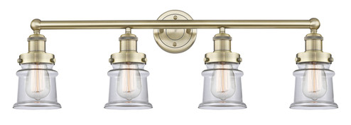Edison Four Light Bath Vanity in Antique Brass (405|616-4W-AB-G182S)