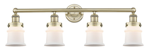 Edison Four Light Bath Vanity in Antique Brass (405|616-4W-AB-G181S)