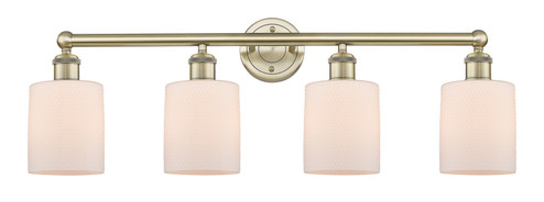 Edison Four Light Bath Vanity in Antique Brass (405|616-4W-AB-G111)