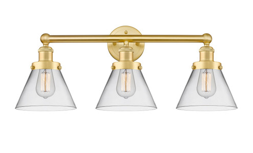 Edison Three Light Bath Vanity in Satin Gold (405|616-3W-SG-G42)
