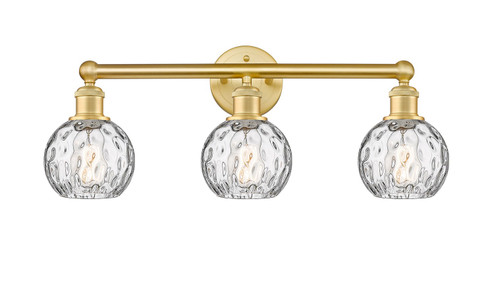 Edison Three Light Bath Vanity in Satin Gold (405|616-3W-SG-G1215-6)