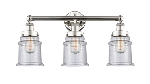 Edison Three Light Bath Vanity in Polished Nickel (405|616-3W-PN-G184)