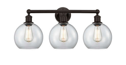 Edison Three Light Bath Vanity in Oil Rubbed Bronze (405|616-3W-OB-G122-8)