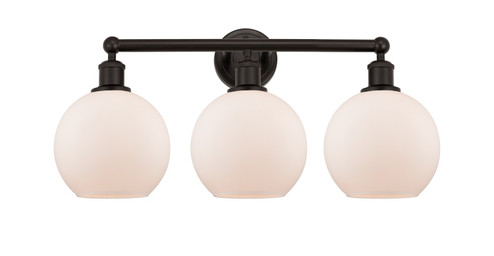 Edison Three Light Bath Vanity in Oil Rubbed Bronze (405|616-3W-OB-G121-8)