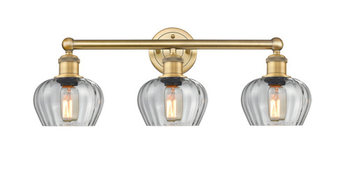 Edison Three Light Bath Vanity in Brushed Brass (405|616-3W-BB-G92)