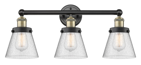 Edison Three Light Bath Vanity in Black Antique Brass (405|616-3W-BAB-G64)