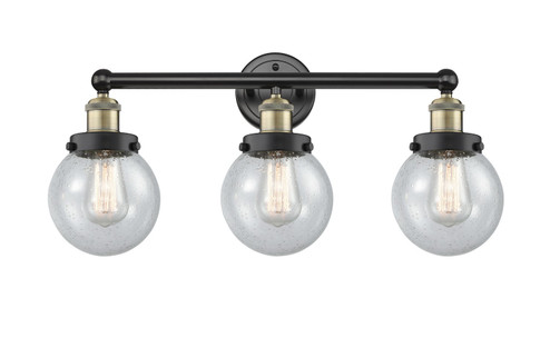 Edison Three Light Bath Vanity in Black Antique Brass (405|616-3W-BAB-G204-6)