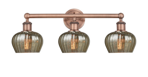 Edison Three Light Bath Vanity in Antique Copper (405|616-3W-AC-G96)
