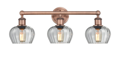 Edison Three Light Bath Vanity in Antique Copper (405|616-3W-AC-G92)