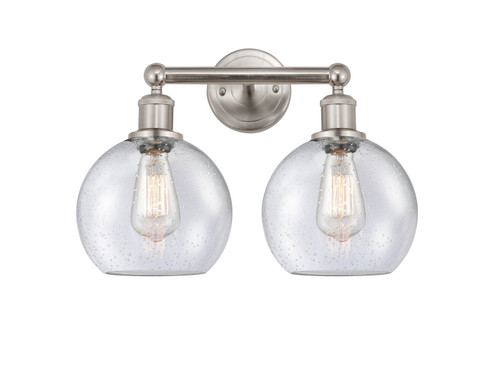 Edison Two Light Bath Vanity in Satin Nickel (405|616-2W-SN-G124-8)