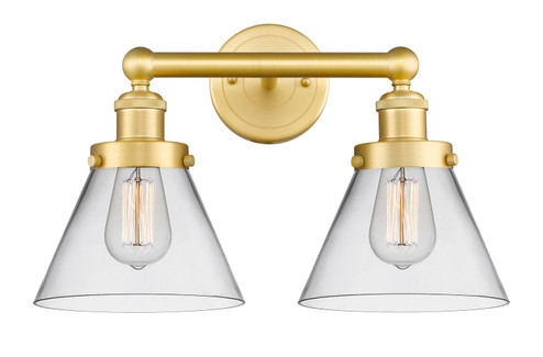 Edison Two Light Bath Vanity in Satin Gold (405|616-2W-SG-G42)