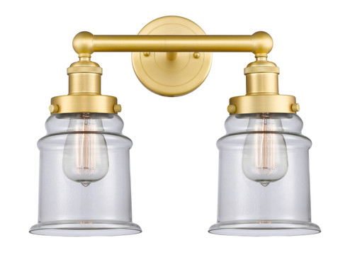 Edison Two Light Bath Vanity in Satin Gold (405|616-2W-SG-G182)