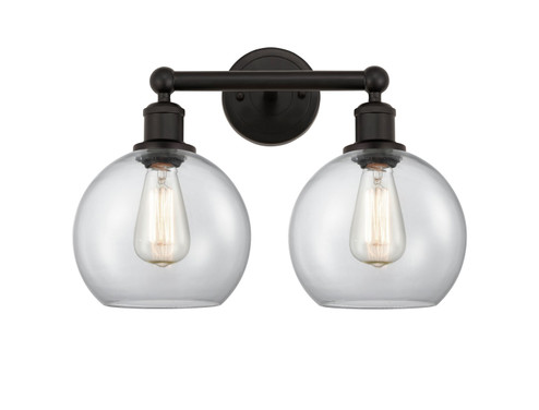 Edison Two Light Bath Vanity in Oil Rubbed Bronze (405|616-2W-OB-G122-8)