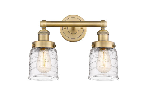 Edison Two Light Bath Vanity in Brushed Brass (405|616-2W-BB-G513)