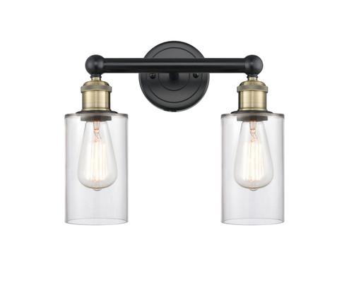 Edison Two Light Bath Vanity in Black Antique Brass (405|616-2W-BAB-G802)