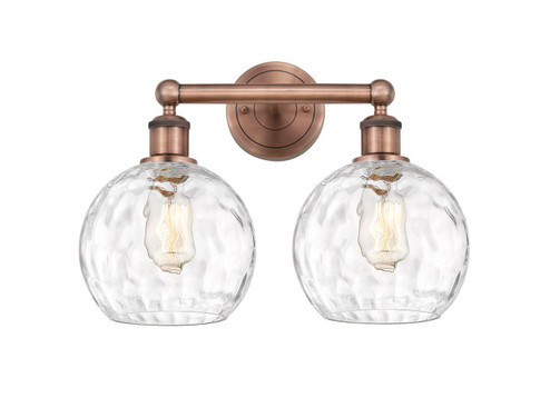 Edison Two Light Bath Vanity in Antique Copper (405|616-2W-AC-G1215-8)