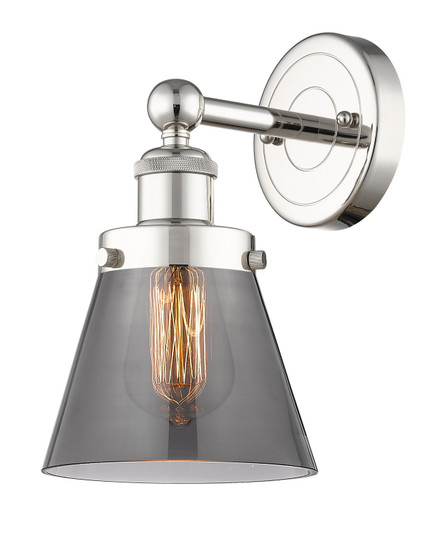 Edison One Light Wall Sconce in Polished Nickel (405|616-1W-PN-G63)