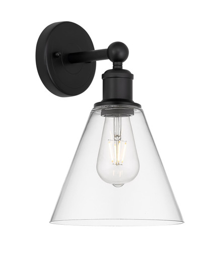 Edison One Light Wall Sconce in Matte Black (405|616-1W-BK-GBC-82)