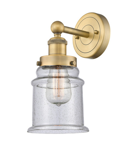 Edison One Light Wall Sconce in Brushed Brass (405|616-1W-BB-G184)