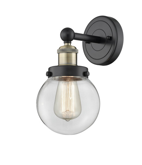 Edison One Light Wall Sconce in Black Antique Brass (405|616-1W-BAB-G202-6)