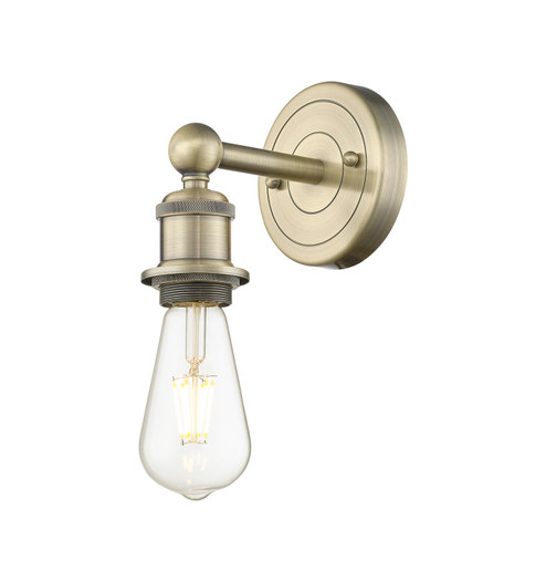 Downtown Urban One Light Wall Sconce in Antique Brass (405|616-1W-AB)