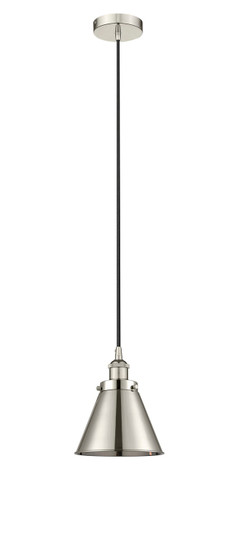 Downtown Urban One Light Pendant in Polished Nickel (405|616-1PH-PN-M13-PN)