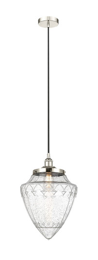 Downtown Urban One Light Pendant in Polished Nickel (405|616-1PH-PN-G664-12)
