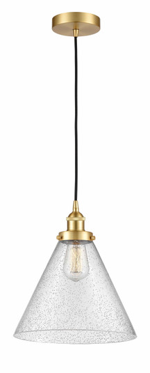 Edison LED Pendant in Black Antique Brass (405|616-1PH-BAB-G42-L)