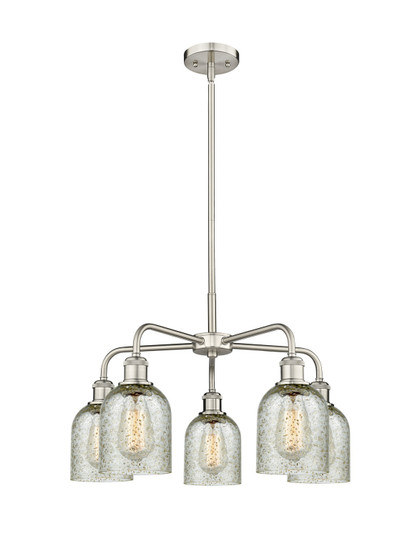 Downtown Urban Five Light Chandelier in Satin Nickel (405|516-5CR-SN-G259)