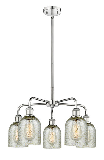 Downtown Urban Five Light Chandelier in Polished Chrome (405|516-5CR-PC-G259)