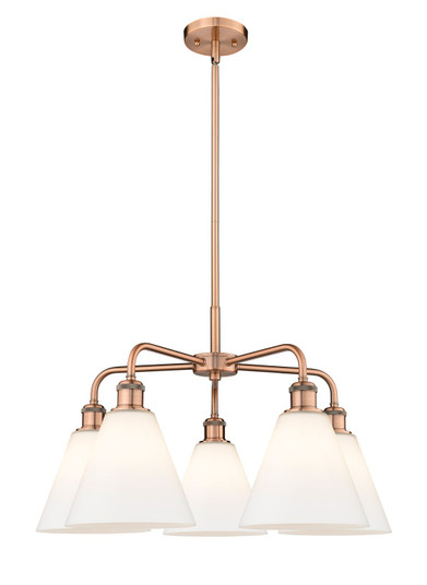 Ballston Five Light Chandelier in Antique Copper (405|516-5CR-AC-GBC-81)