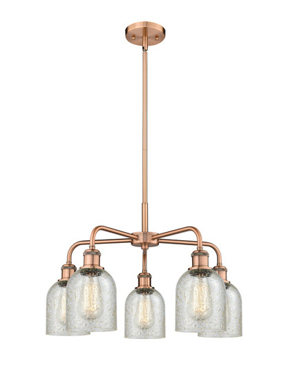 Downtown Urban Five Light Chandelier in Antique Copper (405|516-5CR-AC-G259)