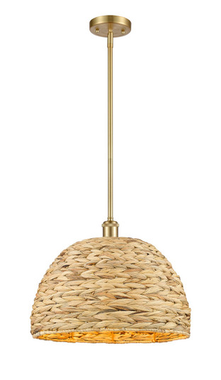 Ballston One Light Pendant in Satin Gold (405|516-1S-SG-RBD-16-NAT)