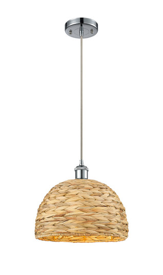 Ballston One Light Pendant in Polished Chrome (405|516-1P-PC-RBD-12-NAT)