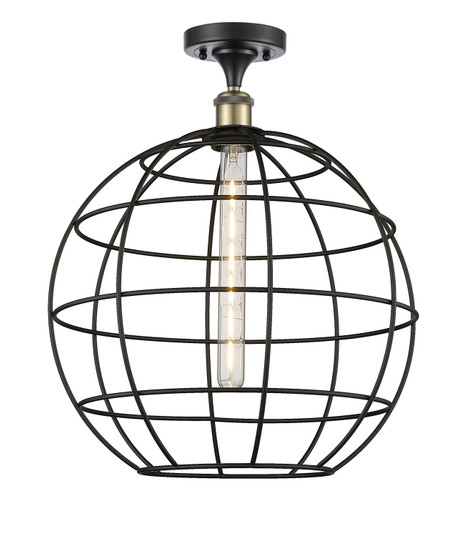 Ballston LED Semi-Flush Mount in Black Antique Brass (405|516-1C-BAB-CE-16-BK)