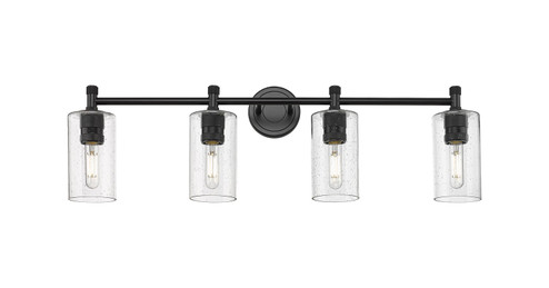 Downtown Urban LED Bath Vanity in Matte Black (405|434-4W-BK-G434-7SDY)