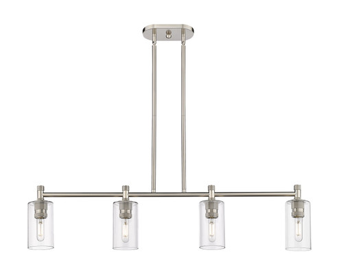 Downtown Urban LED Island Pendant in Satin Nickel (405|434-4I-SN-G434-7CL)