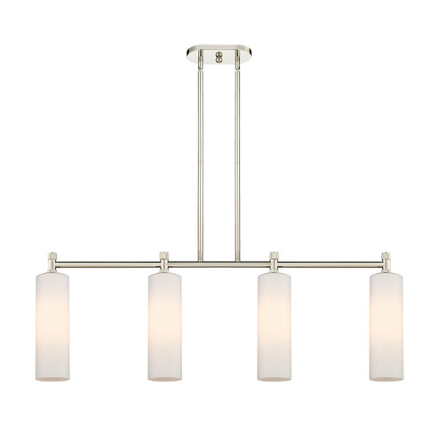 Downtown Urban LED Island Pendant in Polished Nickel (405|434-4I-PN-G434-12WH)