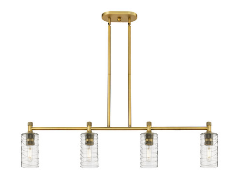 Downtown Urban LED Island Pendant in Brushed Brass (405|434-4I-BB-G434-7DE)