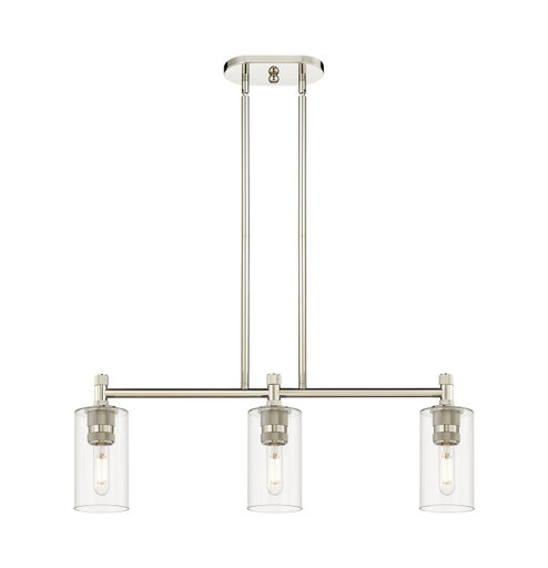 Downtown Urban LED Island Pendant in Polished Nickel (405|434-3I-PN-G434-7CL)