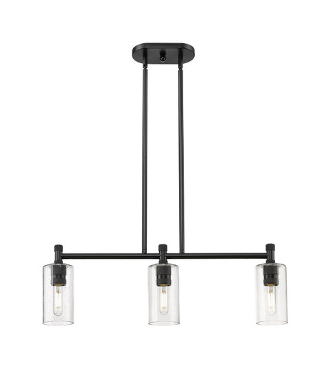 Downtown Urban LED Island Pendant in Matte Black (405|434-3I-BK-G434-7SDY)