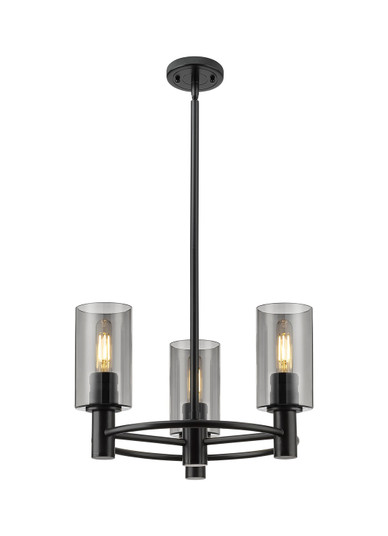 Downtown Urban LED Pendant in Matte Black (405|434-3CR-BK-G434-7SM)