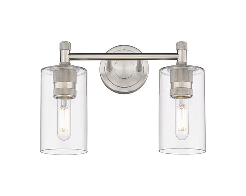 Downtown Urban Two Light Bath Vanity in Satin Nickel (405|434-2W-SN-G434-7CL)