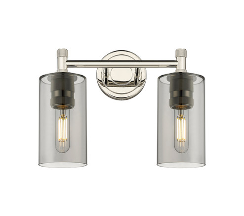 Downtown Urban Two Light Bath Vanity in Polished Nickel (405|434-2W-PN-G434-7SM)