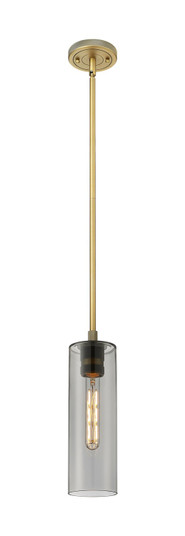 Downtown Urban LED Pendant in Brushed Brass (405|434-1S-BB-G434-12SM)