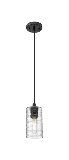 Downtown Urban One Light Pendant in Matte Black (405|434-1P-BK-G434-7DE)