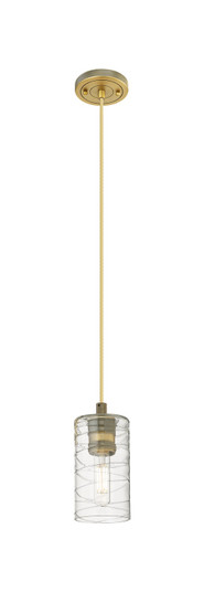 Downtown Urban One Light Pendant in Brushed Brass (405|434-1P-BB-G434-7DE)