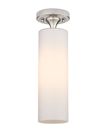 Downtown Urban One Light Flush Mount in Satin Nickel (405|434-1F-SN-G434-12WH)