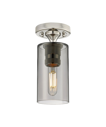 Downtown Urban One Light Flush Mount in Polished Nickel (405|434-1F-PN-G434-7SM)