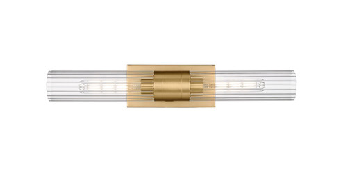 Downtown Urban Two Light Bath Vanity in Brushed Brass (405|429-2WL-BB-G429-11CL)